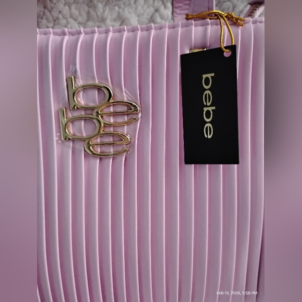 PINK BEBE MINI TOTE BAG - Picture 2 of 13